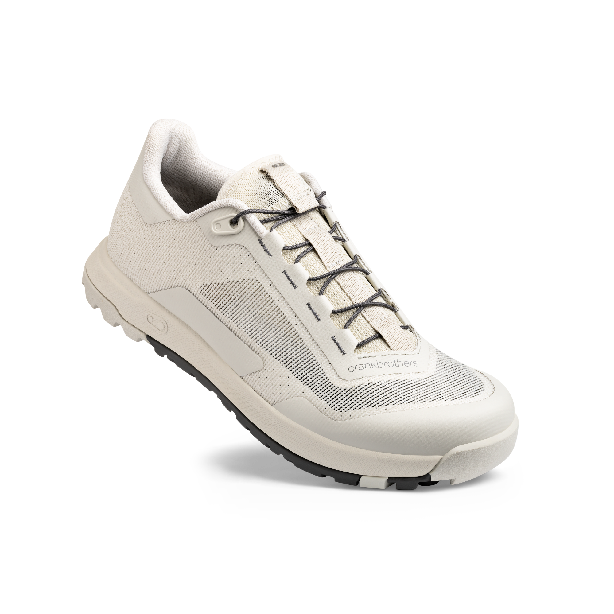 Mallet Trail Speed Lace Vent Clip-In Shoes - Bone/Grey | Crankbrothers
