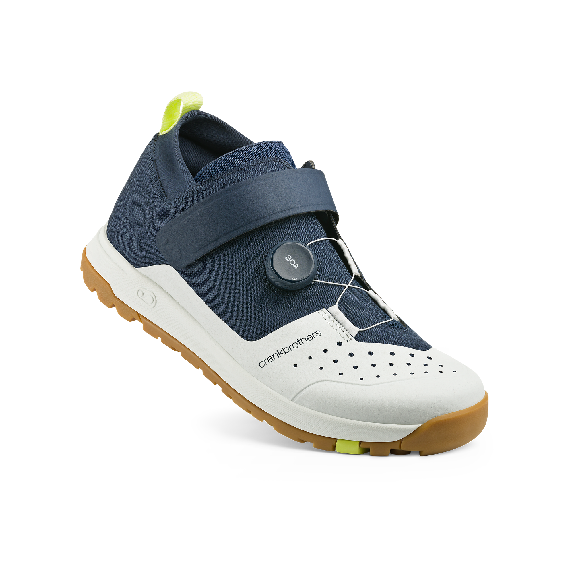 Stamp Trail BOA® Flat Shoes - Navy/Grey | Crankbrothers