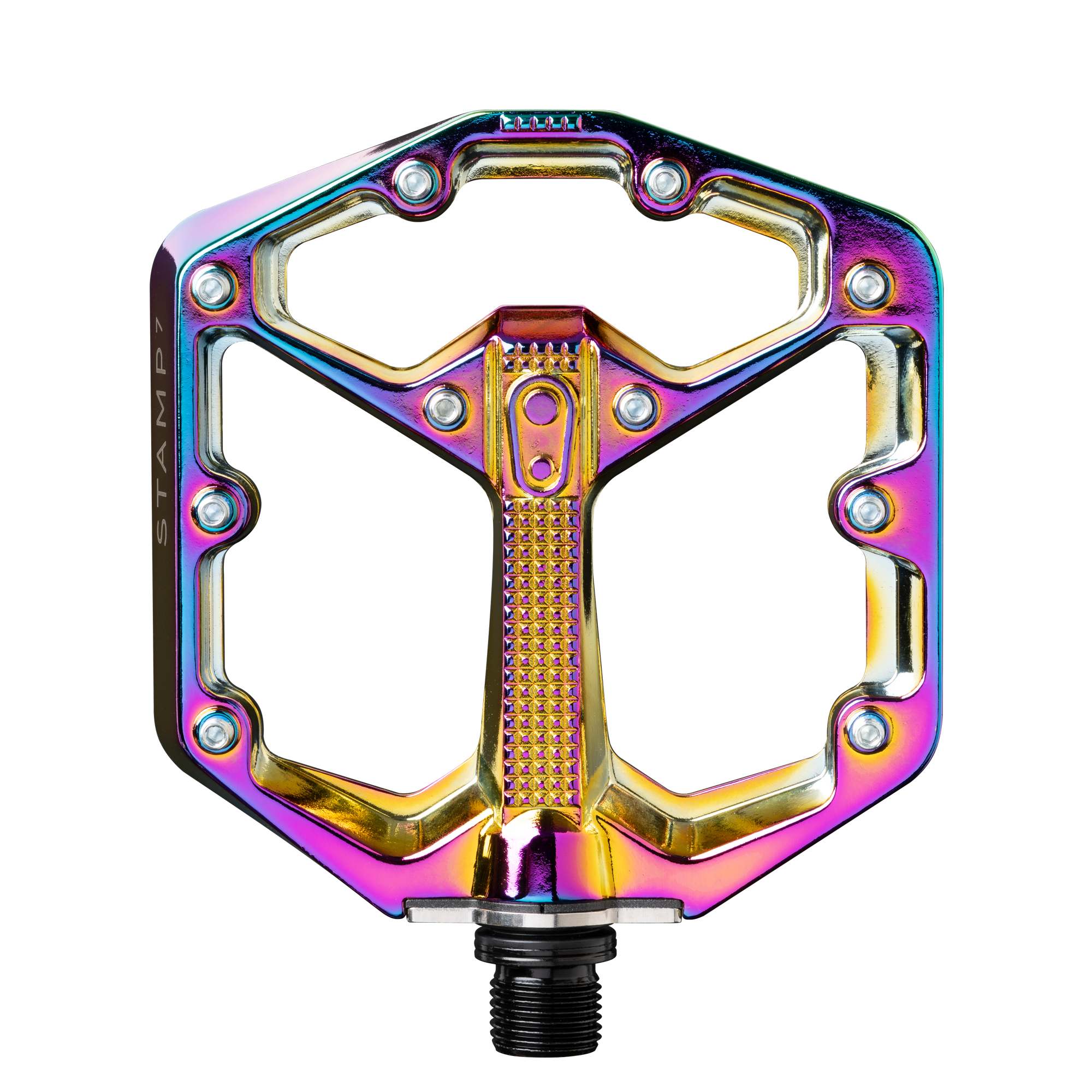 Stamp 7 Small Alloy Flat Pedals - Oil Slick | Crankbrothers Stamp 7 Small Alloy Flat Pedals - Oil Slick | Crankbrothers