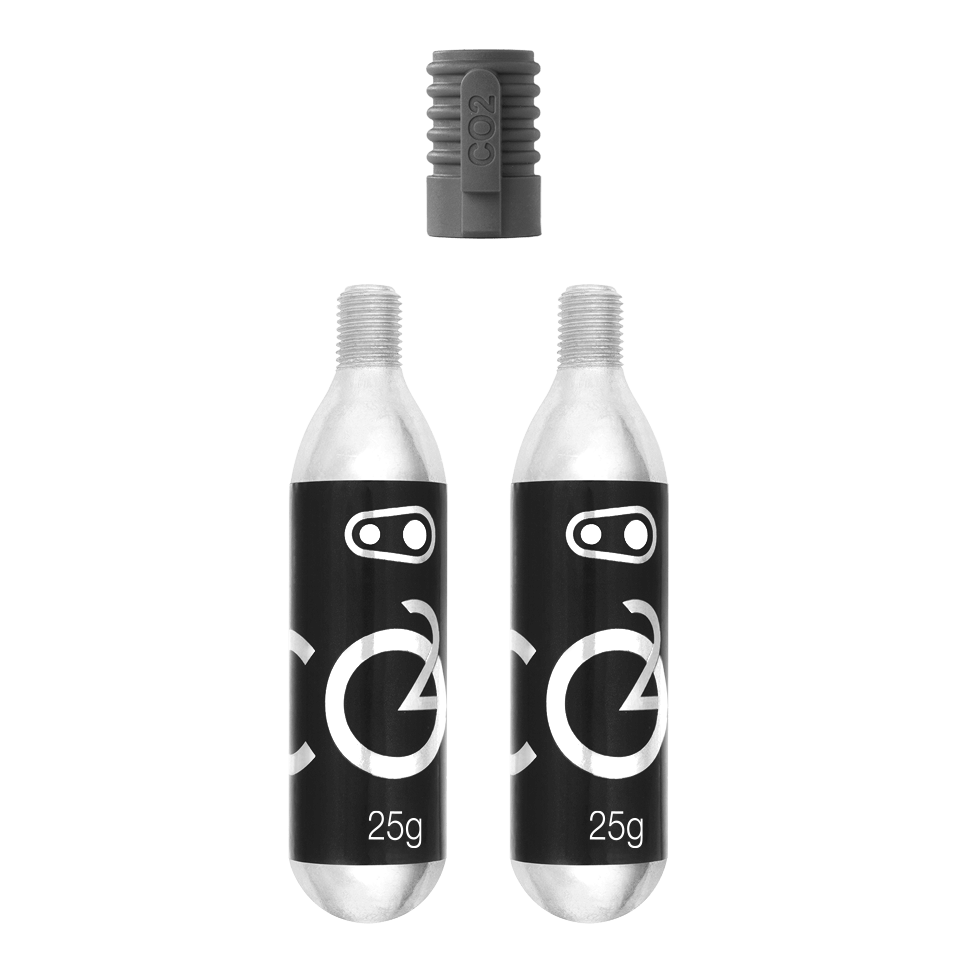 Co2 25g Cartridges (2 Units) w/ Inflator | Crankbrothers