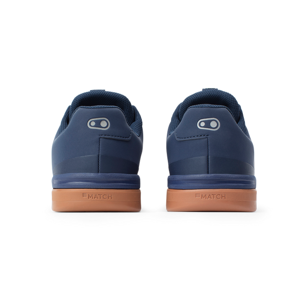 Stamp Lace Flat Shoes - Navy/Gum