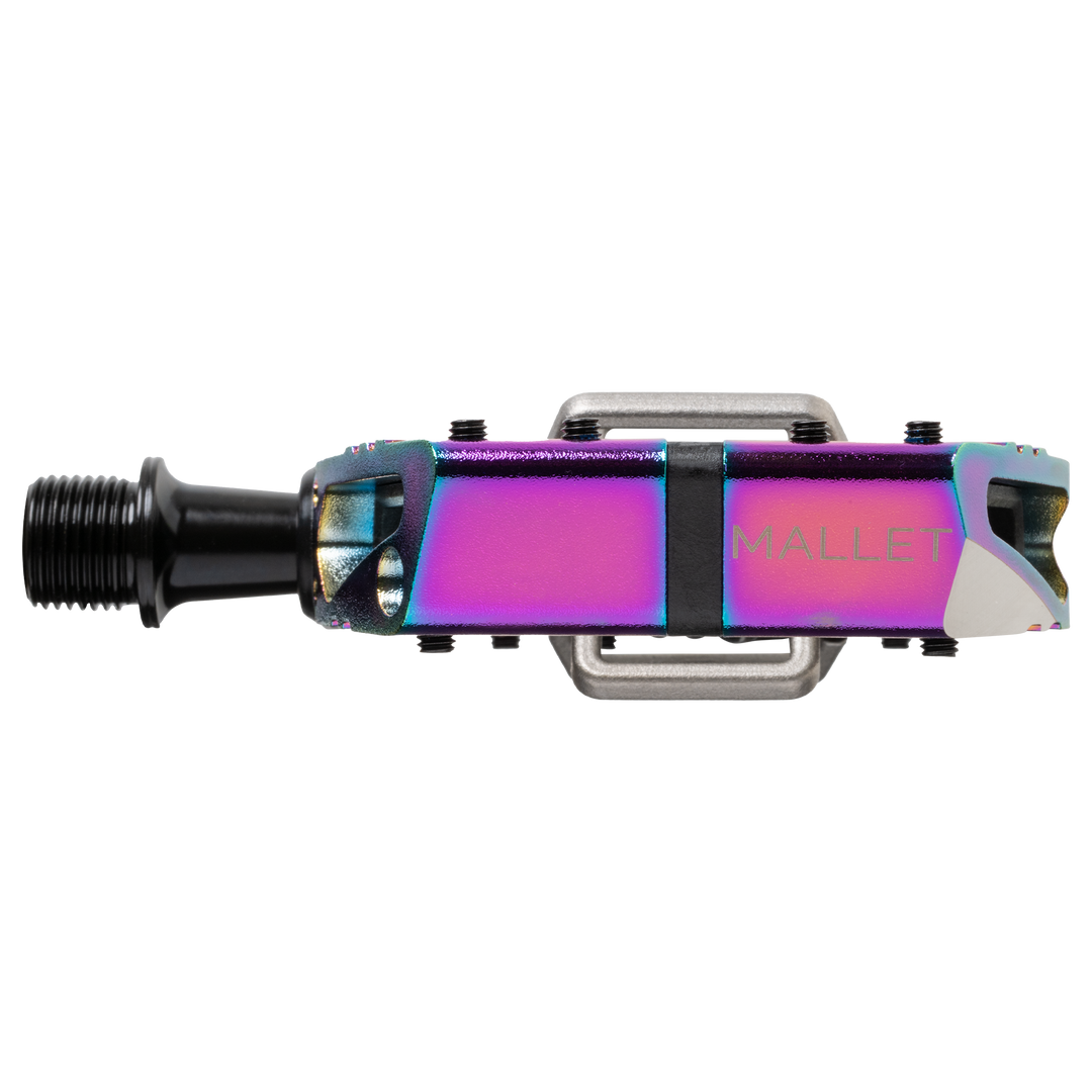 Mallet Enduro Clip-In Pedals - Limited Edition Oil Slick Mallet Enduro Clip-In Pedals - Limited Edition Oil Slick