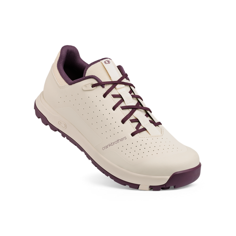 Mallet Trail Lace Clip-In Shoes - Swan/Purple | Crankbrothers