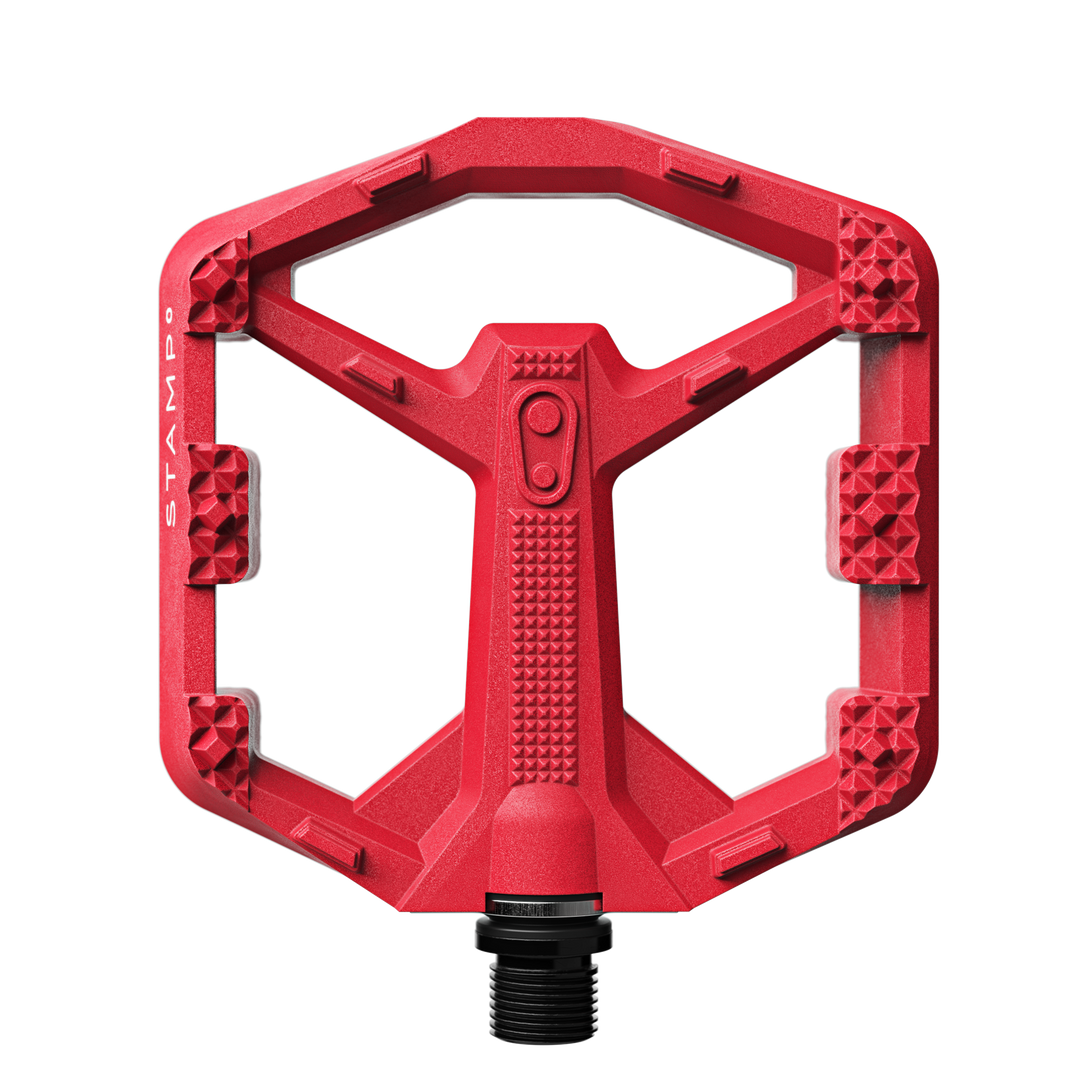 Stamp 0 Platform Pedals, Small / Red