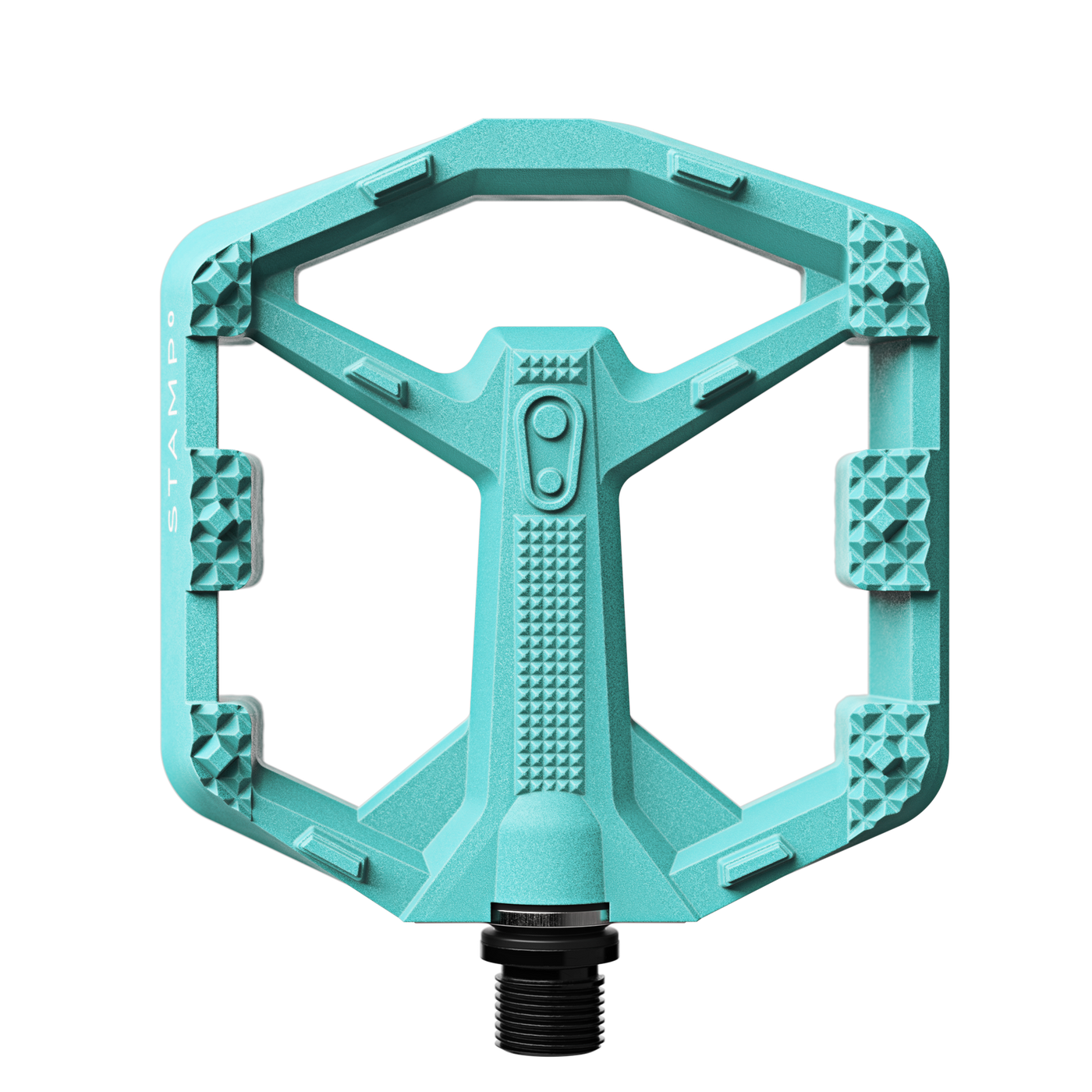 Stamp 0 Platform Pedals, Small / Turquoise