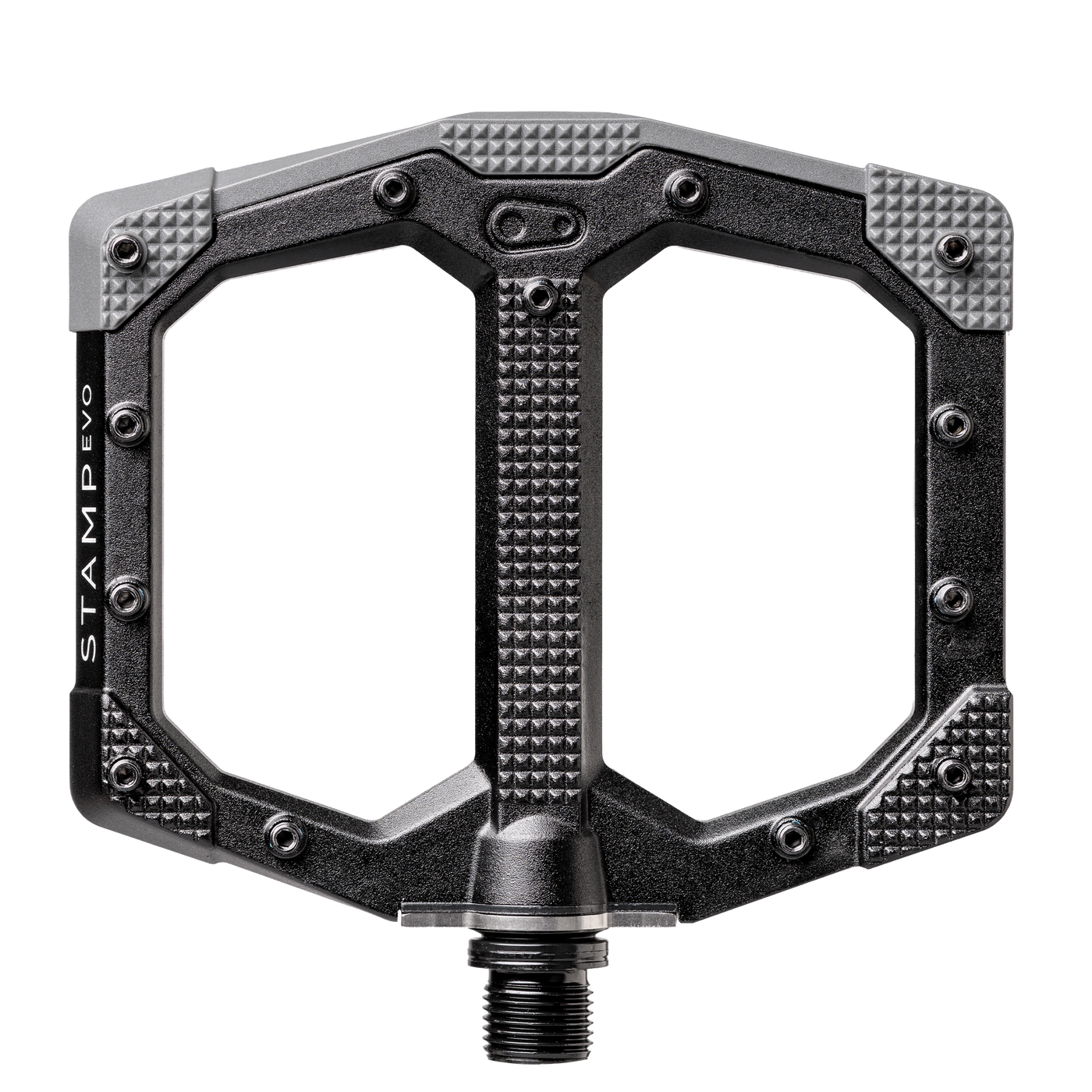 günstige flat pedals Stamp EVO Small Alloy 2023 Gazelle Van Stael colour-matt-black Color:Plum Purple The thickness of the