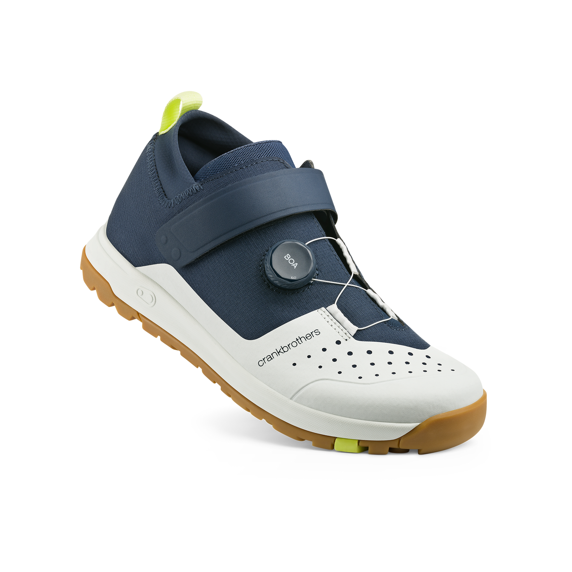 Stamp Trail BOA® Flat Shoes - Navy/Grey | Crankbrothers