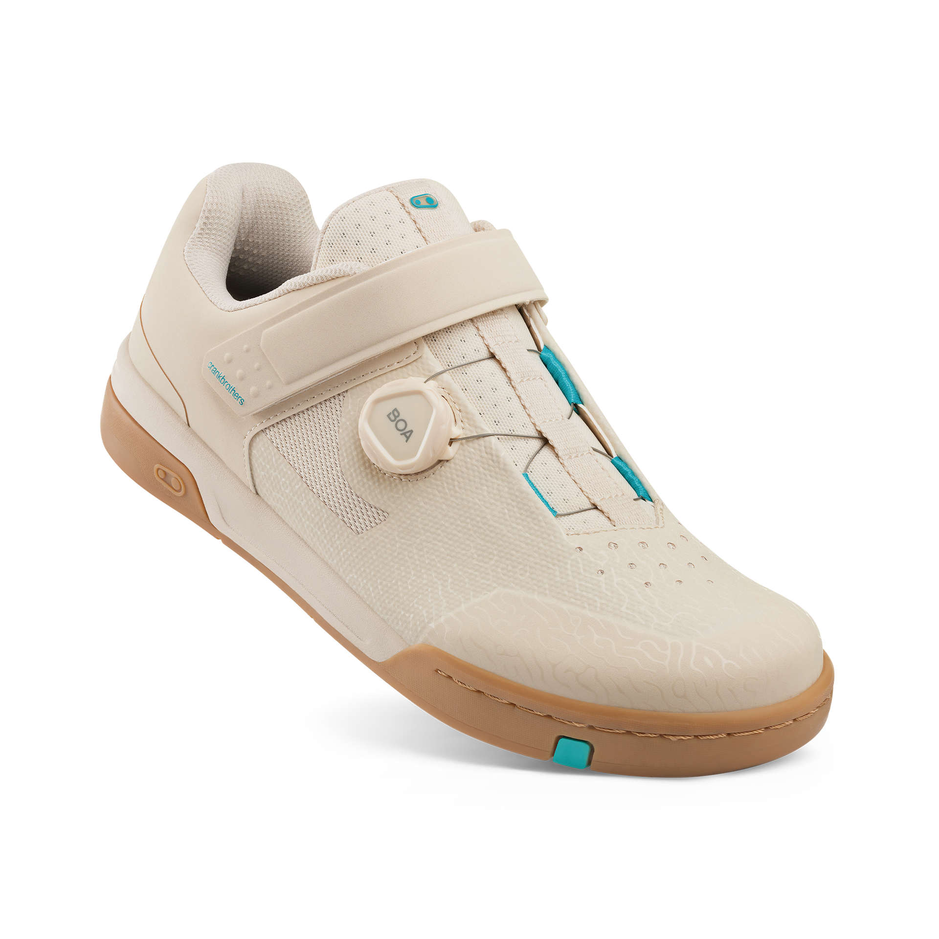 flat pedal schuhe boa Stamp BOA® Flat Shoes - Sand/Teal