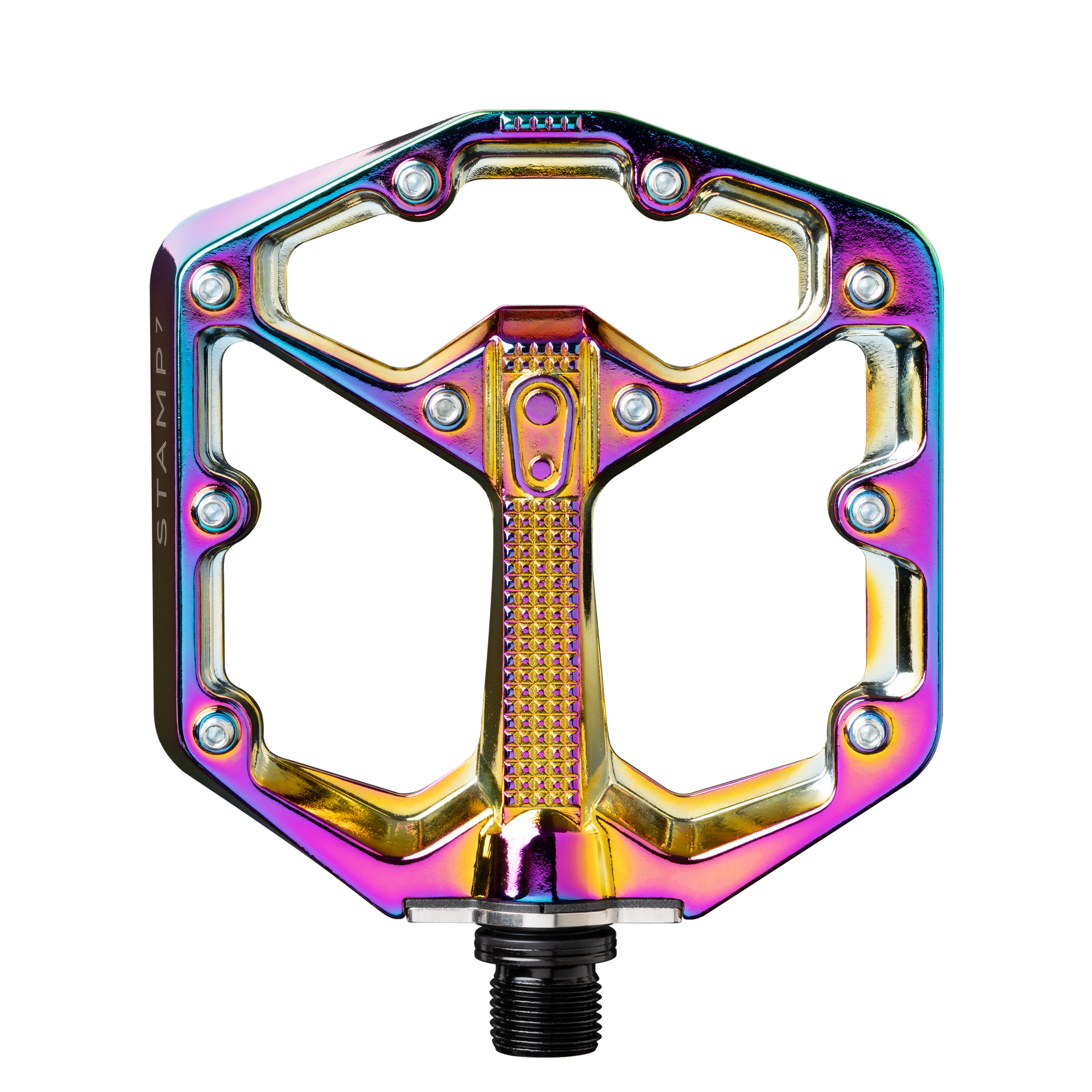 Stamp 7 Small Alloy Flat Pedals - Oil Slick | Crankbrothers Stamp 7 Small Alloy Flat Pedals - Oil Slick | Crankbrothers