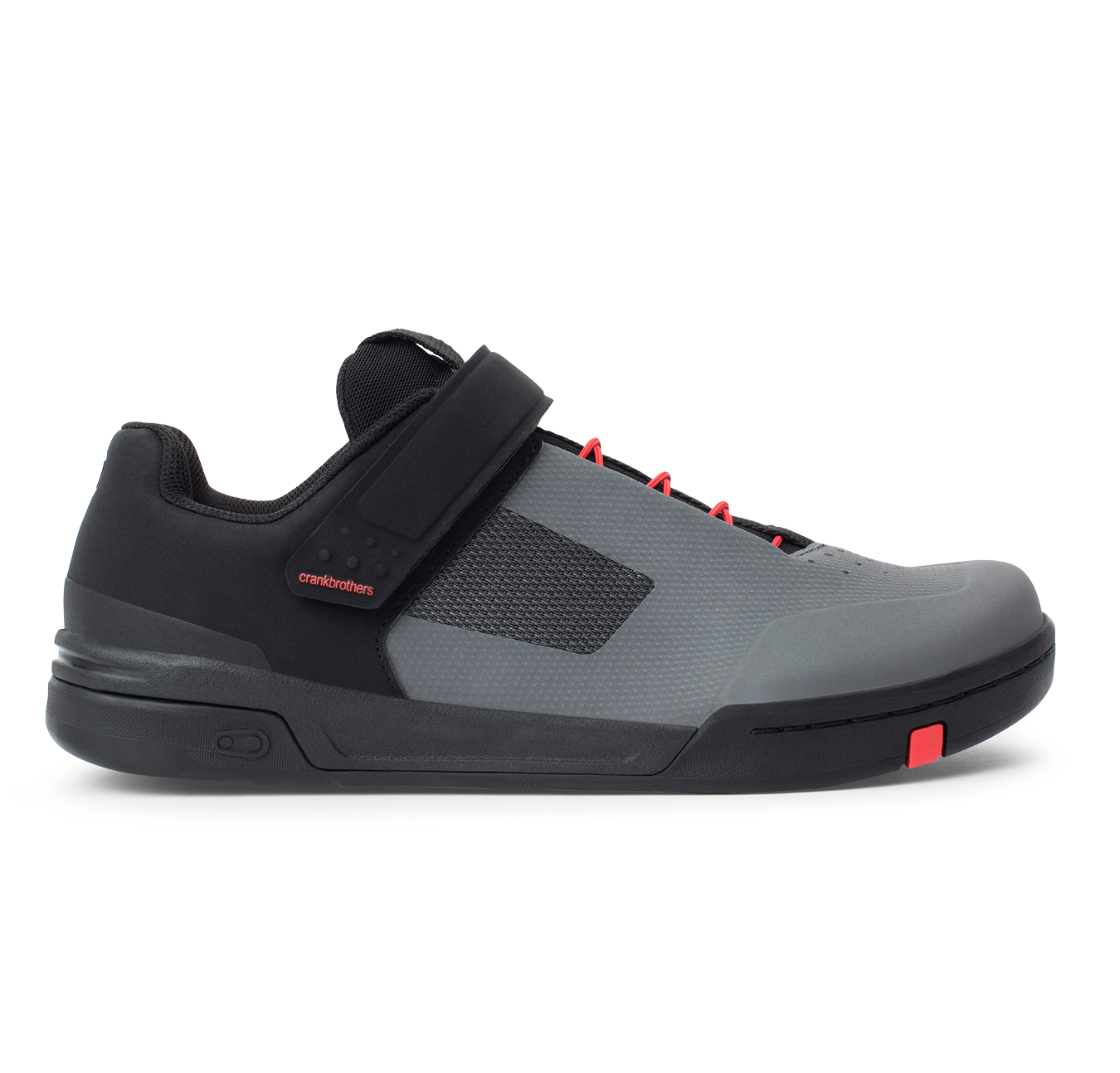 Stamp Speed Lace Flat Shoes - Grey/Red | Crankbrothers Stamp Speed Lace Flat Shoes - Grey/Red | Crankbrothers