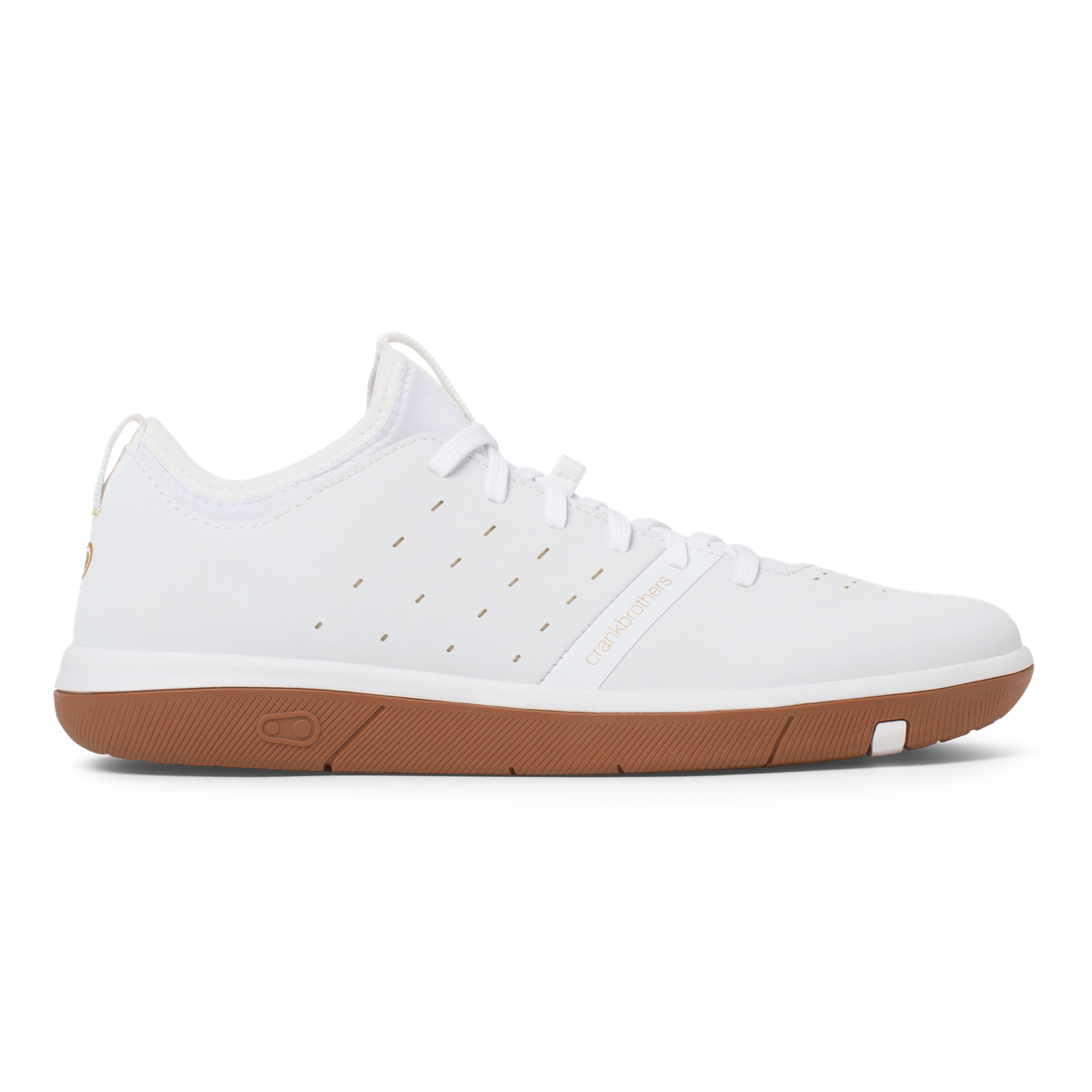 Stamp Street Fabio Flat Shoes - White/Gum | Crankbrothers Stamp Street Fabio Flat Shoes - White/Gum | Crankbrothers