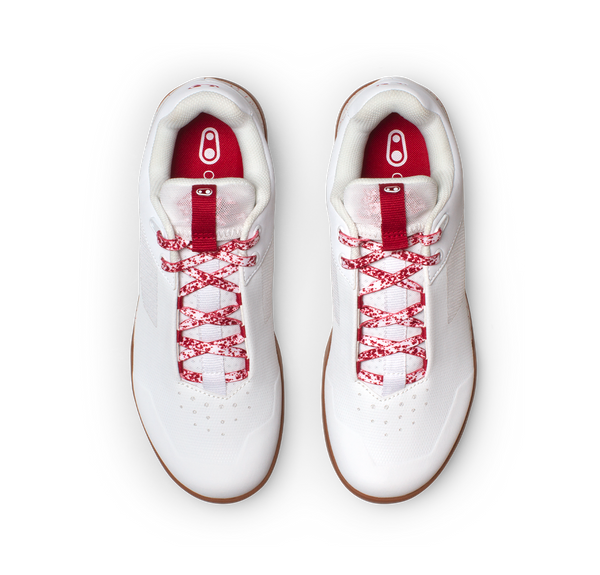 Mallet Lace Clip-In Shoes - White/Red Splatter