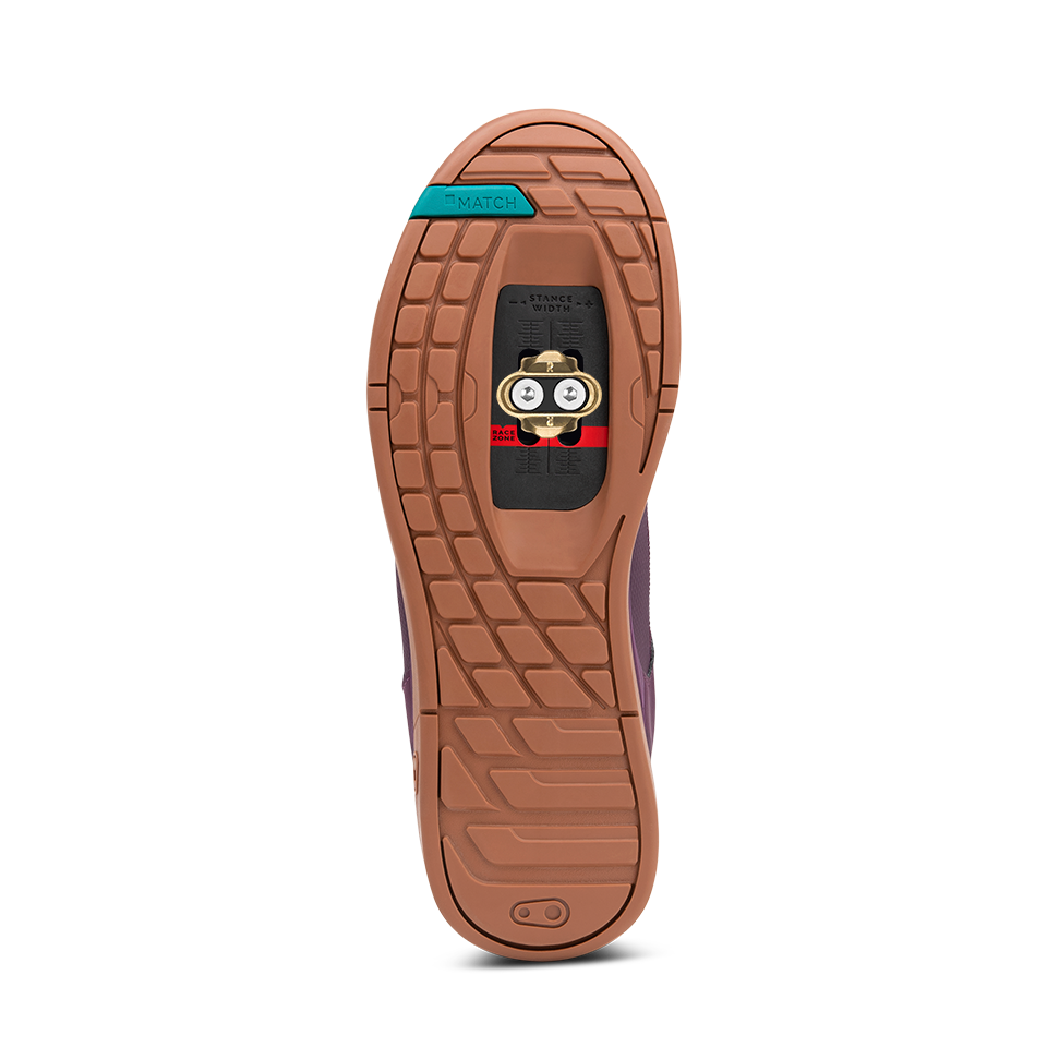 Mallet Lace Clip-In Shoes - Purple/Gum | Crankbrothers Mallet Lace Clip-In Shoes - Purple/Gum | Crankbrothers