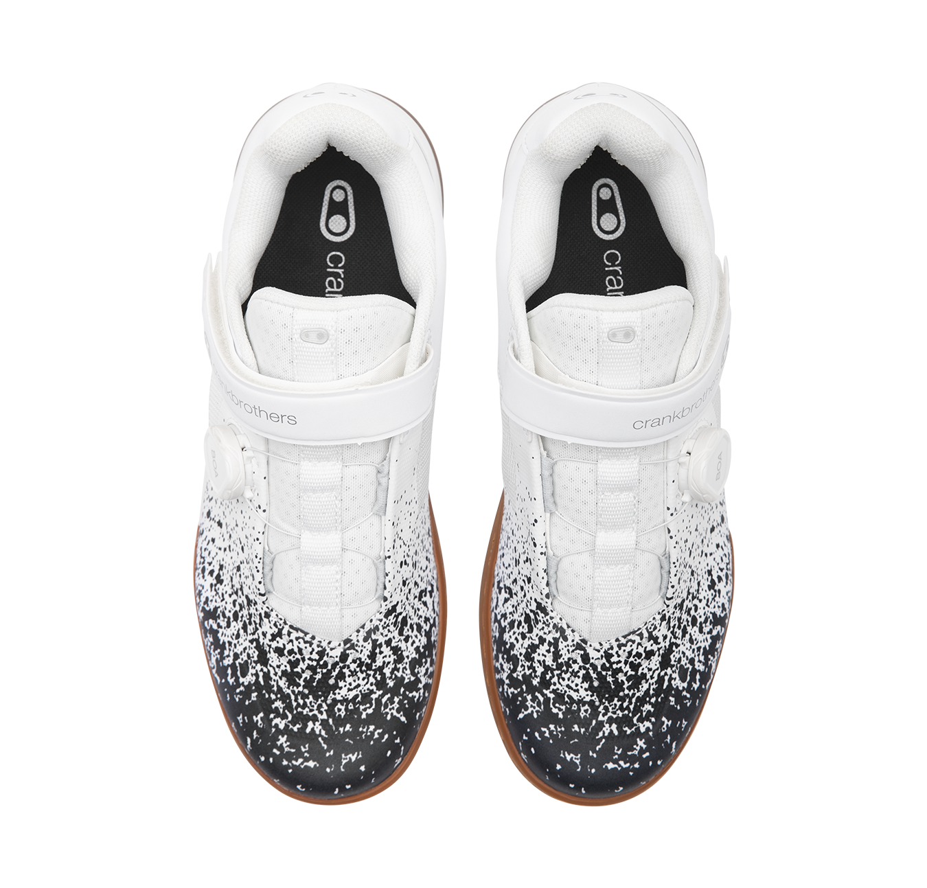 Nike black and white top splatter shoes