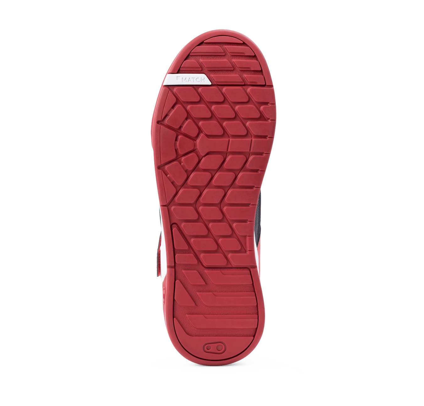 Crankbrothers Stamp Lace Sneakers – Baskets Unisexes Vélo Urbain – Noir/Rouge – Pointure US 5 / EU 37