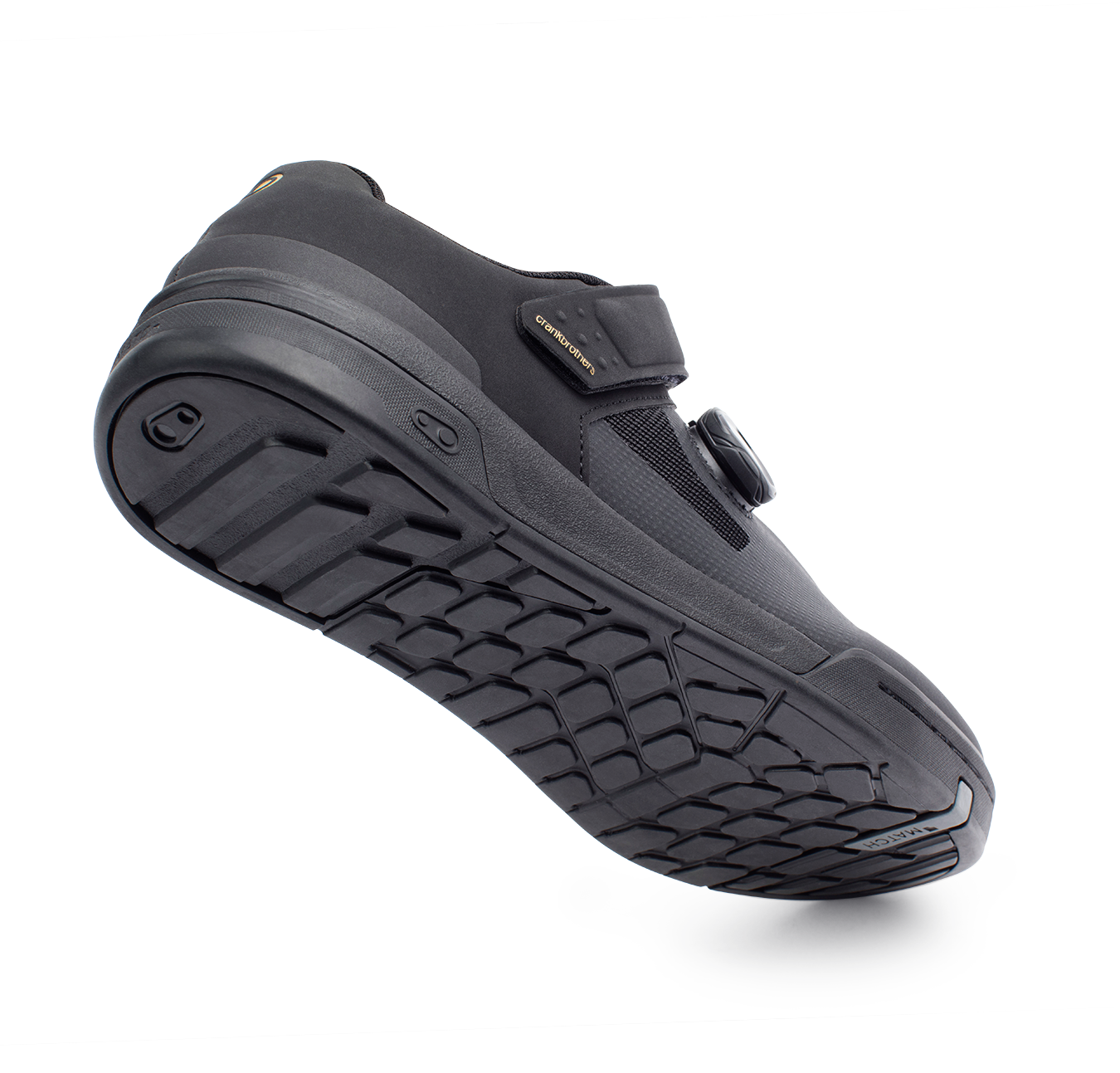 boa flat pedal shoes Crank Brothers Stamp BOA - Black/Gold