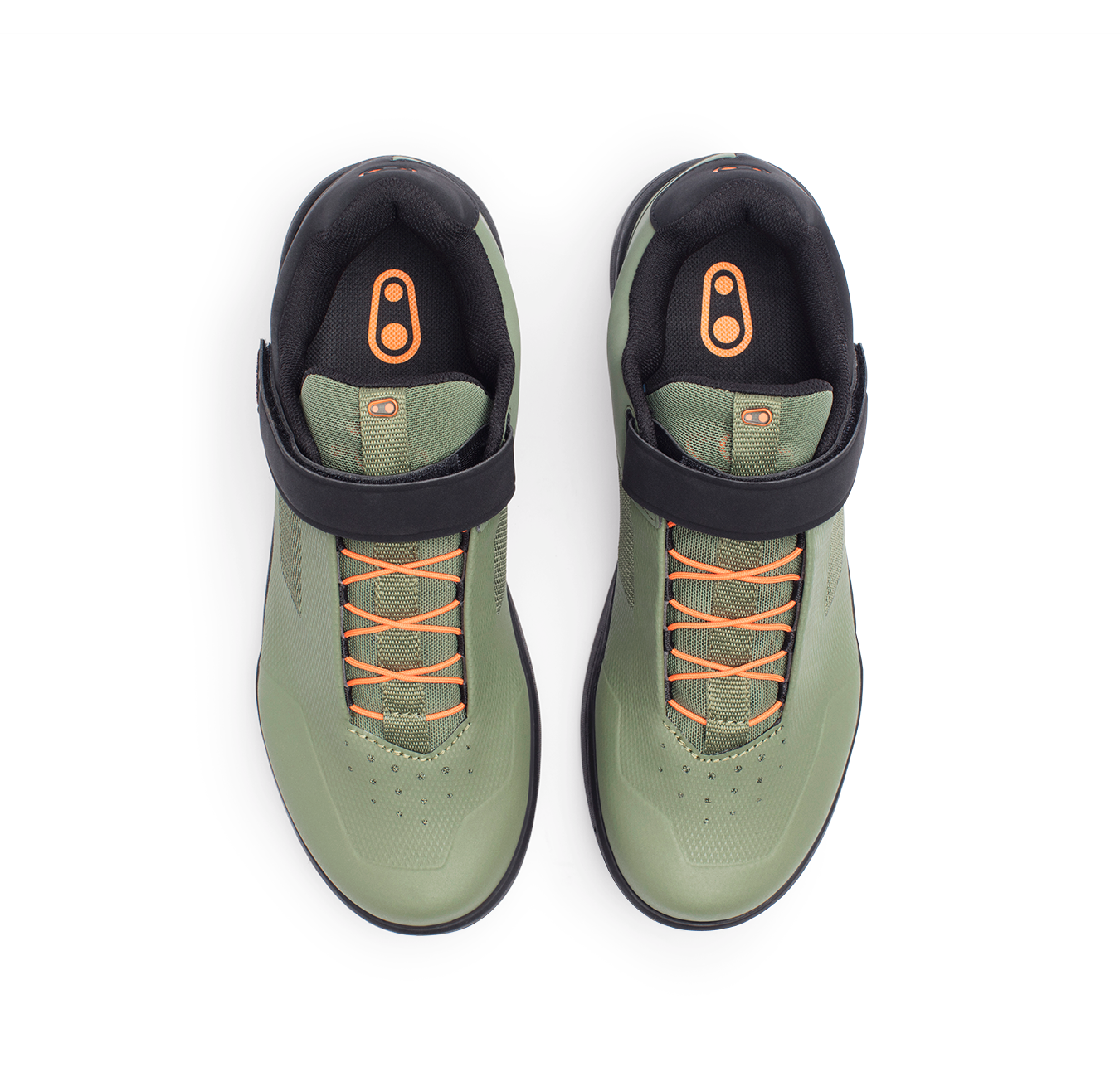 Stamp Speed Lace Flat Shoes Green Orange Crankbrothers