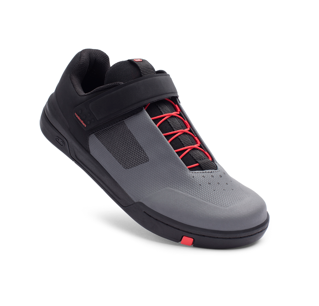 Stamp Speed Lace Flat Shoes - Grey/Red – Crankbrothers